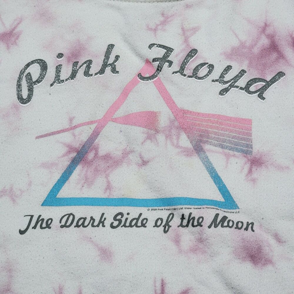 Pink Floyd LS Pastel Tie Dye Toddler Sweatshirt "The Dark Side Of The Moon" - 3T
